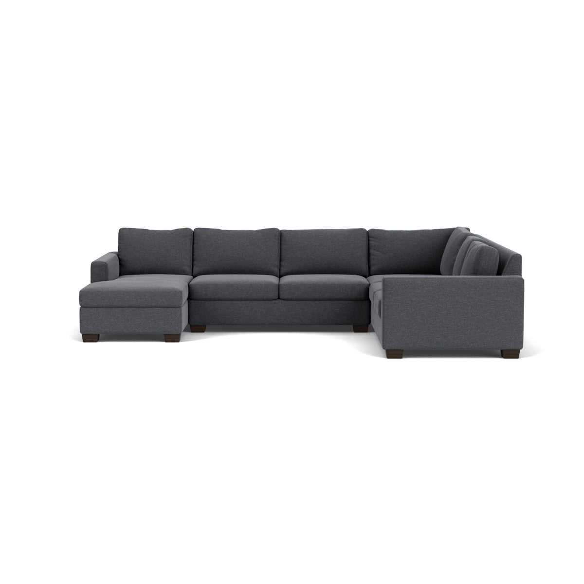 Track 141" Corner Sectionals w. Left Chaise - Bennett Charcoal