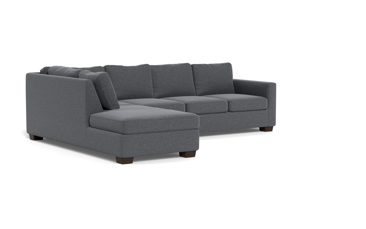 Track 121" Left Chaise Sleeper Sectional - Bennett Charcoal