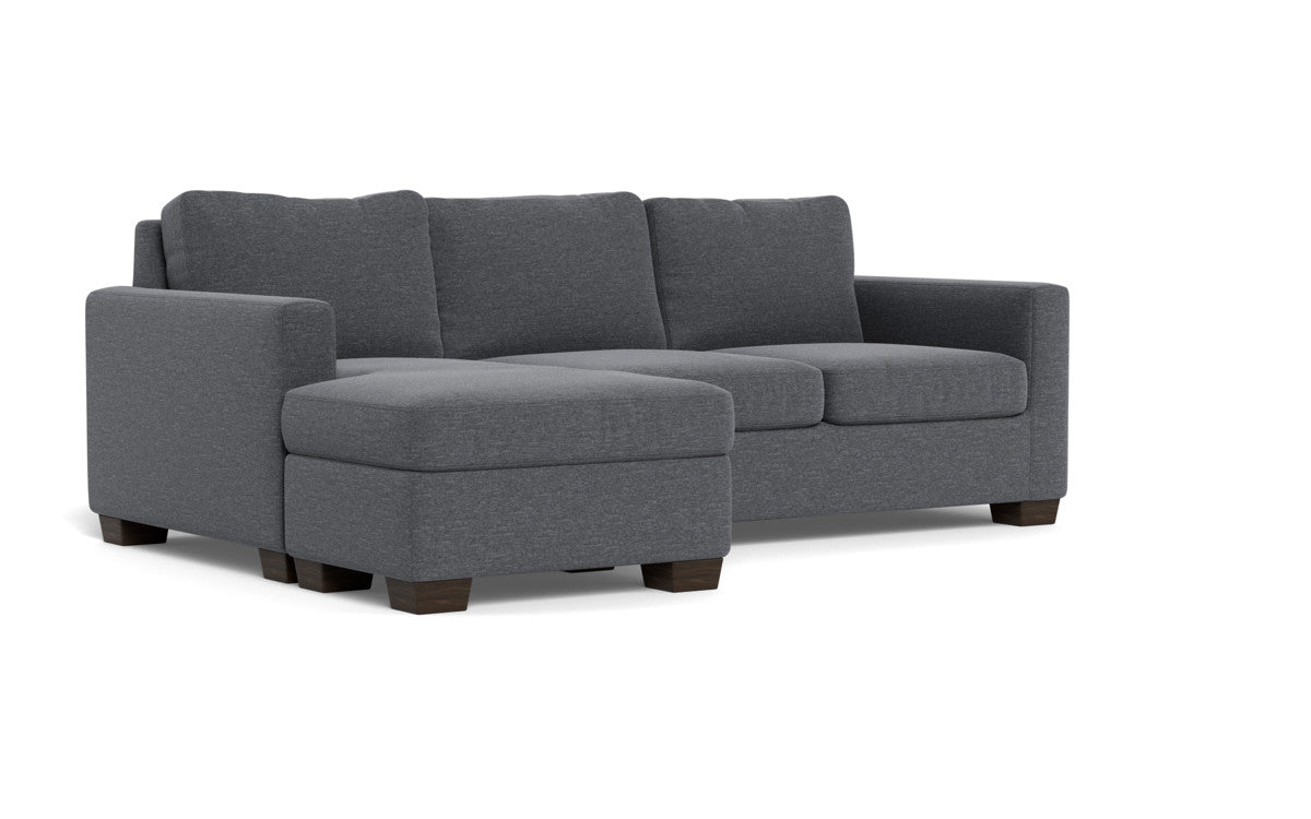 Track 87" Reversible Sofa Chaise - Bennett Charcoal