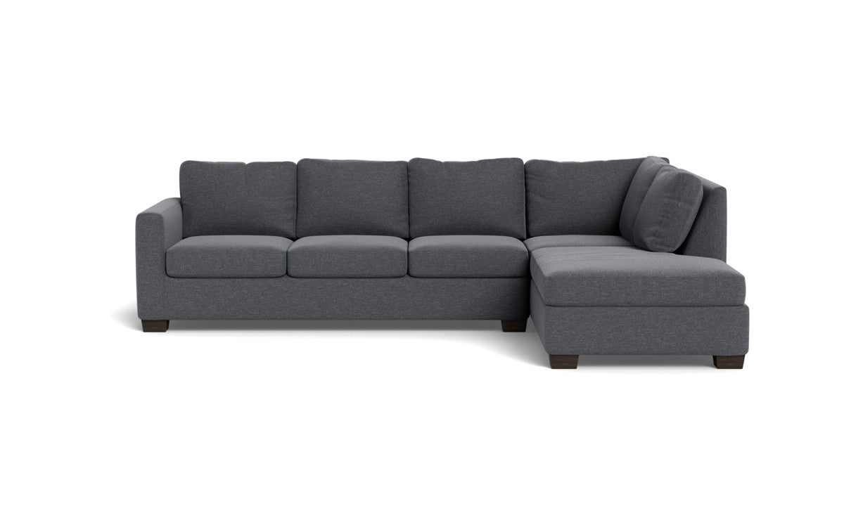 Track 121" Right Chaise Sleeper Sectional - Bennett Charcoal