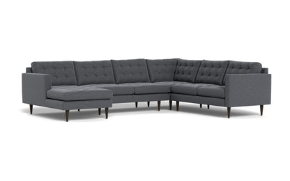 Wallace 130" Corner Sectionals w. Left Chaise - Bennett Charcoal