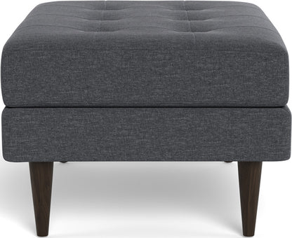Wallace Ottoman - Bennett Charcoal