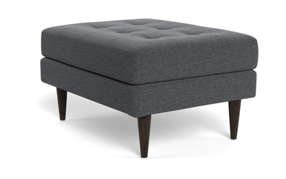 Wallace Ottoman - Bennett Charcoal
