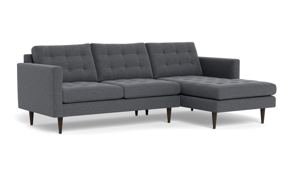 Wallace 98" Right Chaise Sectional - Bennett Charcoal