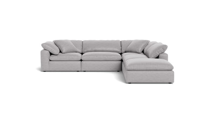 Fluffy 133.5" 4 Piece Sectional w/Otto - Bennett Dove