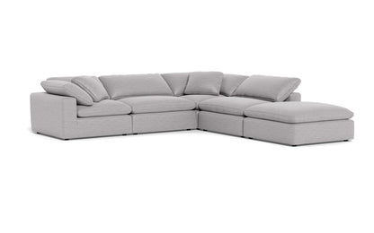 Fluffy 133.5" 4 Piece Sectional w/Otto - Bennett Dove