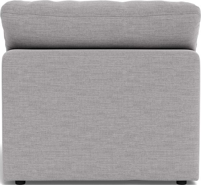 Fluffy Small Armless Chair - Bennett Charcoal