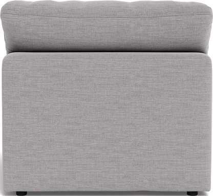 Fluffy Small Armless Chair - Bennett Charcoal