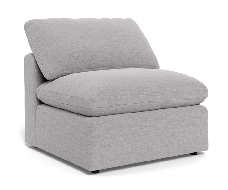 Fluffy Small Armless Chair - Bennett Dove