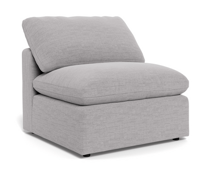 Fluffy Small Armless Chair - Bennett Dove