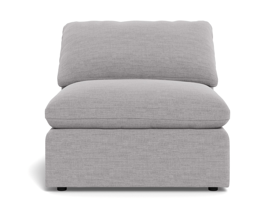 Fluffy Small Armless Chair - Bennett Dove