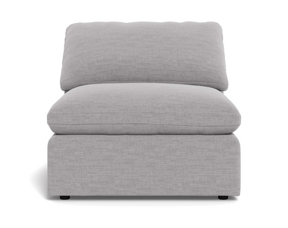 Fluffy Small Armless Chair - Bennett Dove