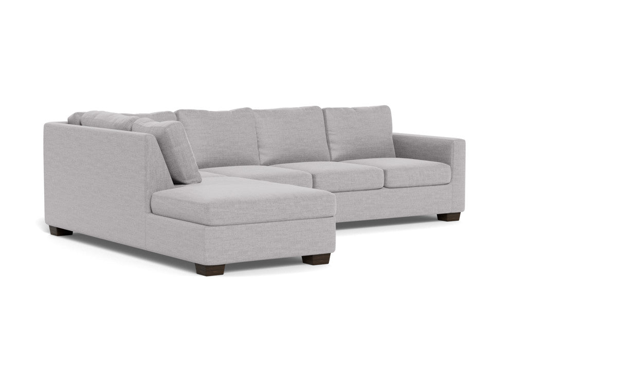 Track 121" Left Chaise Sleeper Sectional - Bennett Dove