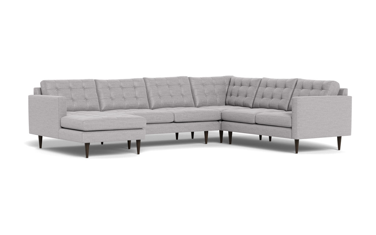 Wallace 130" Corner Sectionals w. Left Chaise - Bennett Dove