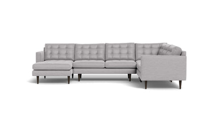 Wallace 130" Corner Sectionals w. Left Chaise - Bennett Dove