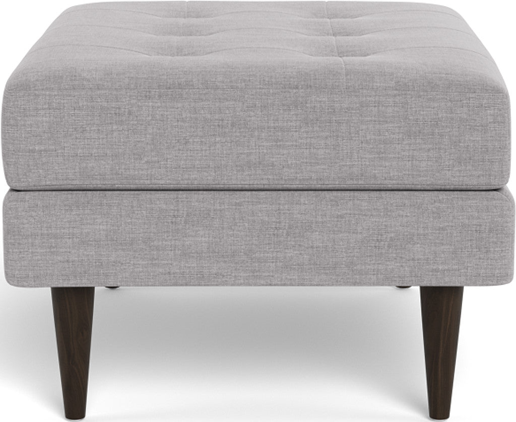 Wallace Ottoman - Bennett Charcoal