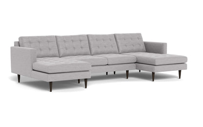 Wallace 126" Double Chaise U Sectional - Bennett Dove