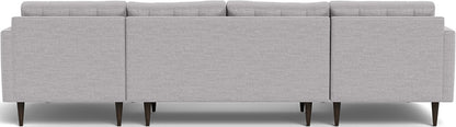 Wallace 126" Double Chaise U Sectional - Bennett Dove