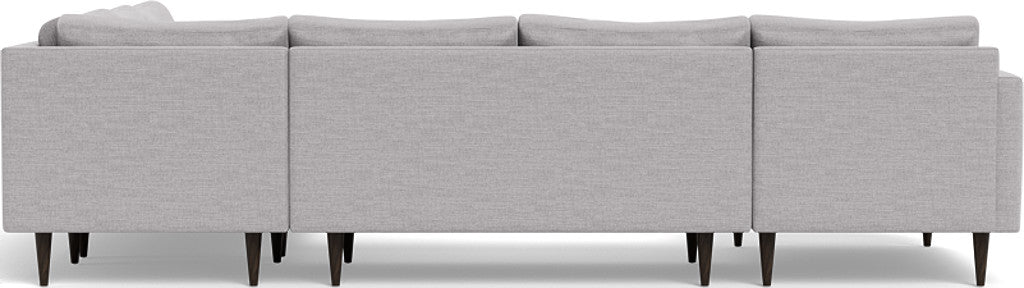 Wallace 130" Untufted Corner Sectionals w. Left Chaise - Bennett Dove