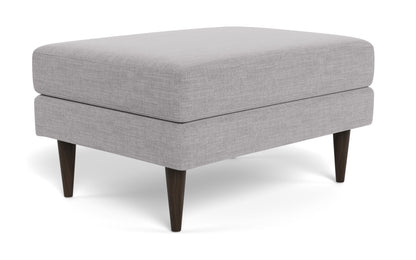 Wallace Untufted Ottoman - Bennett Dove
