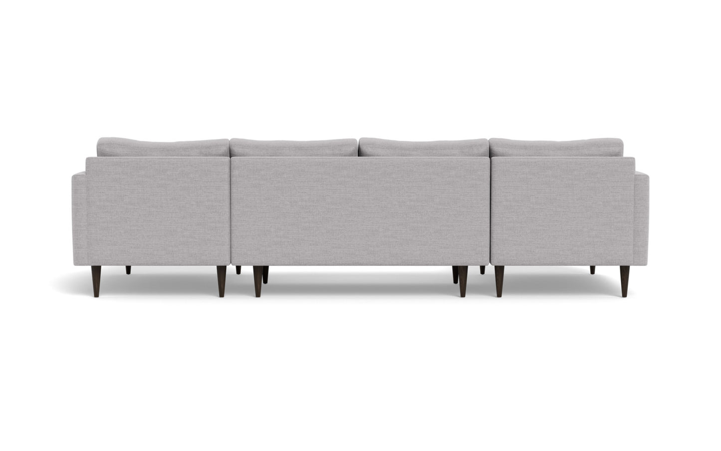 Wallace 126" Untufted Double Chaise U Sectional - Bennett Dove