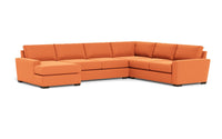 Mas Mesa 162" Deep Corner Sectionals w. Left Chaise Bennett Orangeade Quick Ship -