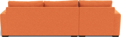 Mesa 123" Left Chaise Sectional - Bennett Orangeade