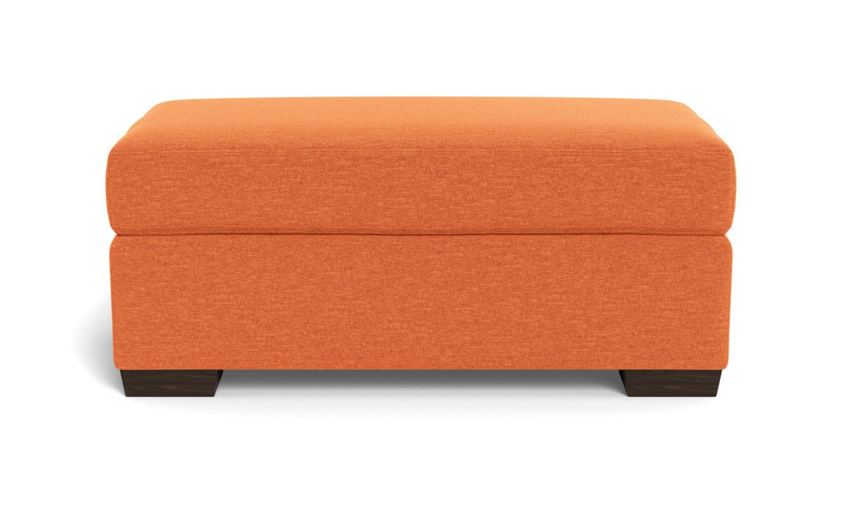 Mesa Storage Ottoman - Bennett Orangeade