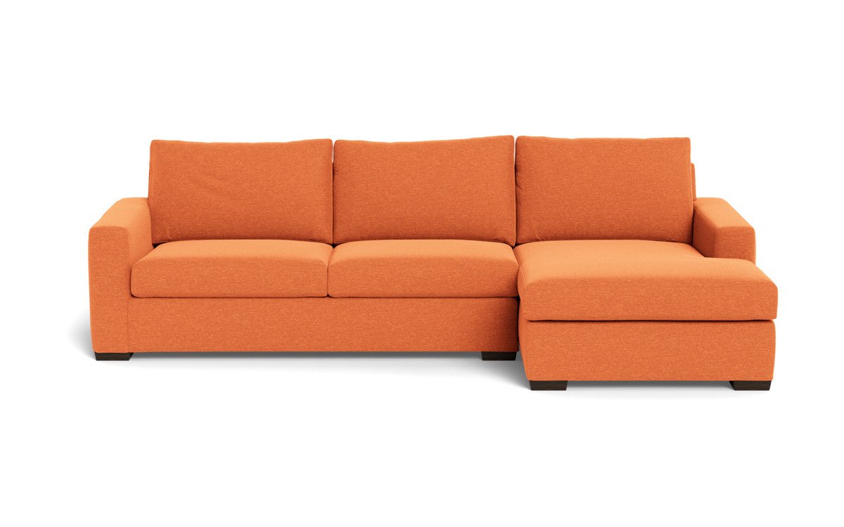 Mesa 123" Right Chaise Sectional - Bennett Orangeade