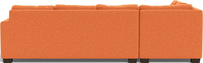 Track 121" Left Chaise Sleeper Sectional - Bennett Orangeade