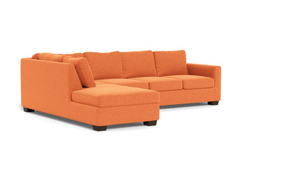 Track 121" Left Chaise Sleeper Sectional - Bennett Orangeade