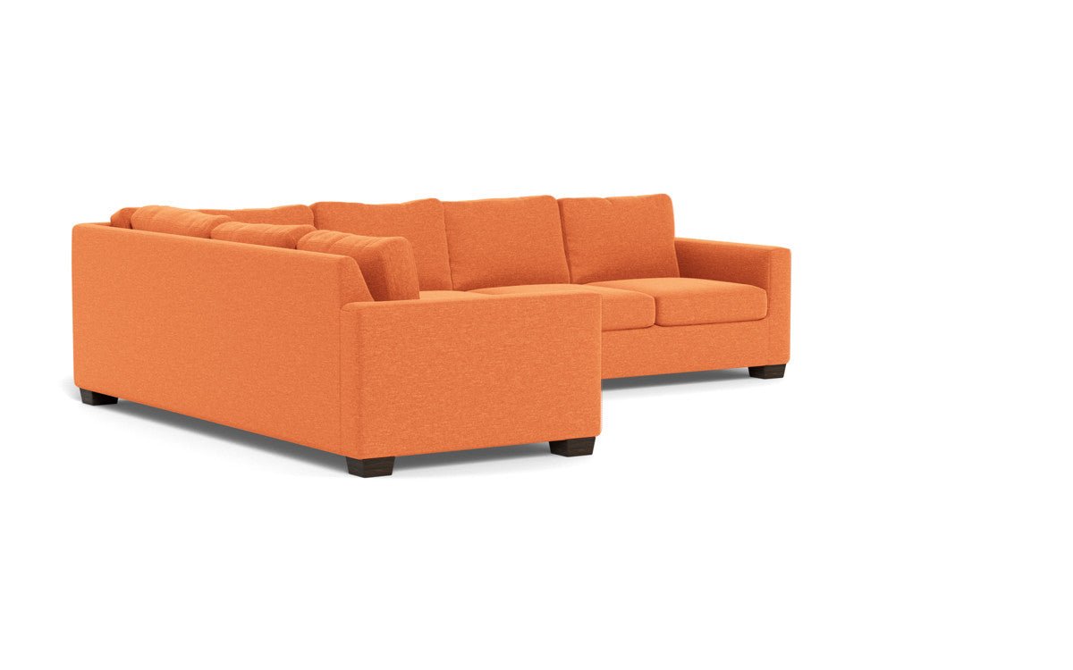 Track 121" Left Corner Sectional - Bennett Orangeade