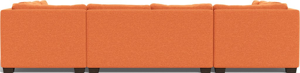Track 141" Corner Sofa U Sectional - Bennett Orangeade