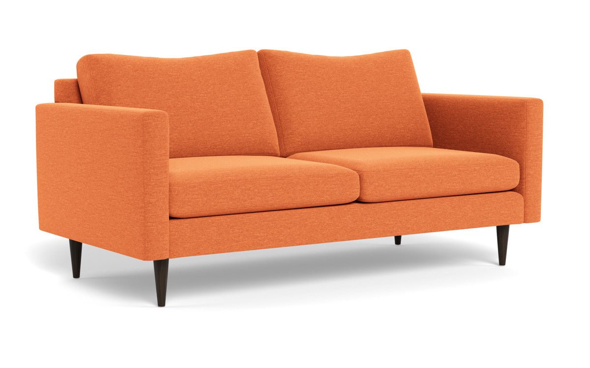 Wallace 74" Untufted Apartment Sofa - Bennett Orangeade