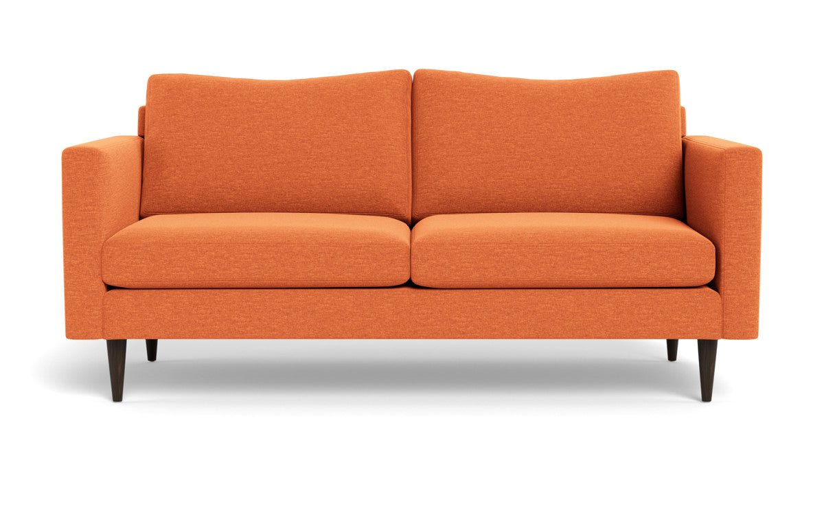 Wallace 74" Untufted Apartment Sofa - Bennett Orangeade