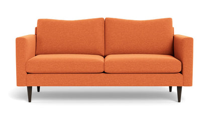 Wallace 74" Untufted Apartment Sofa - Bennett Orangeade