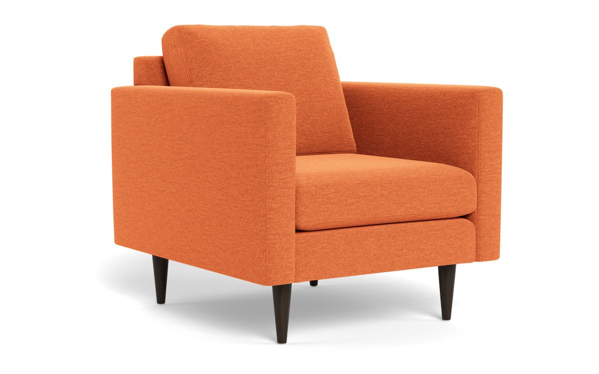 Wallace 34" Untufted Arm Chair - Bennett Orangeade