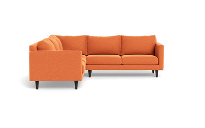 Wallace 102" Untufted Corner Sectional - Bennett Orangeade