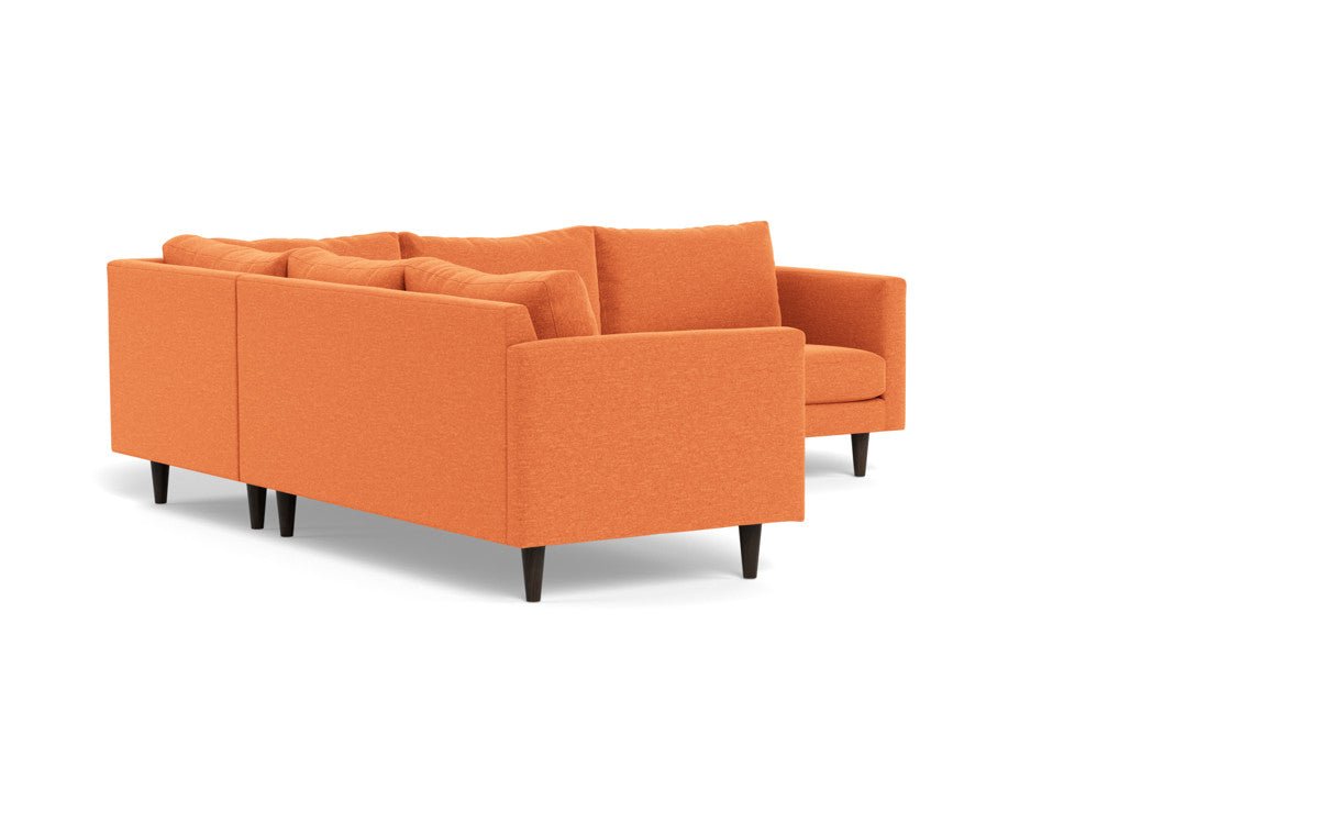 Wallace 102" Untufted Corner Sectional - Bennett Orangeade