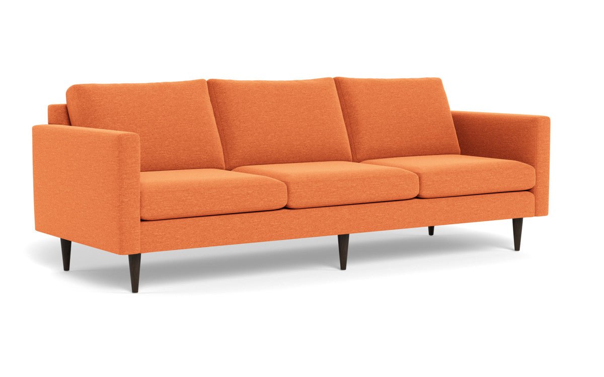 Wallace 98" Untufted Estate Sofa - Bennett Orangeade