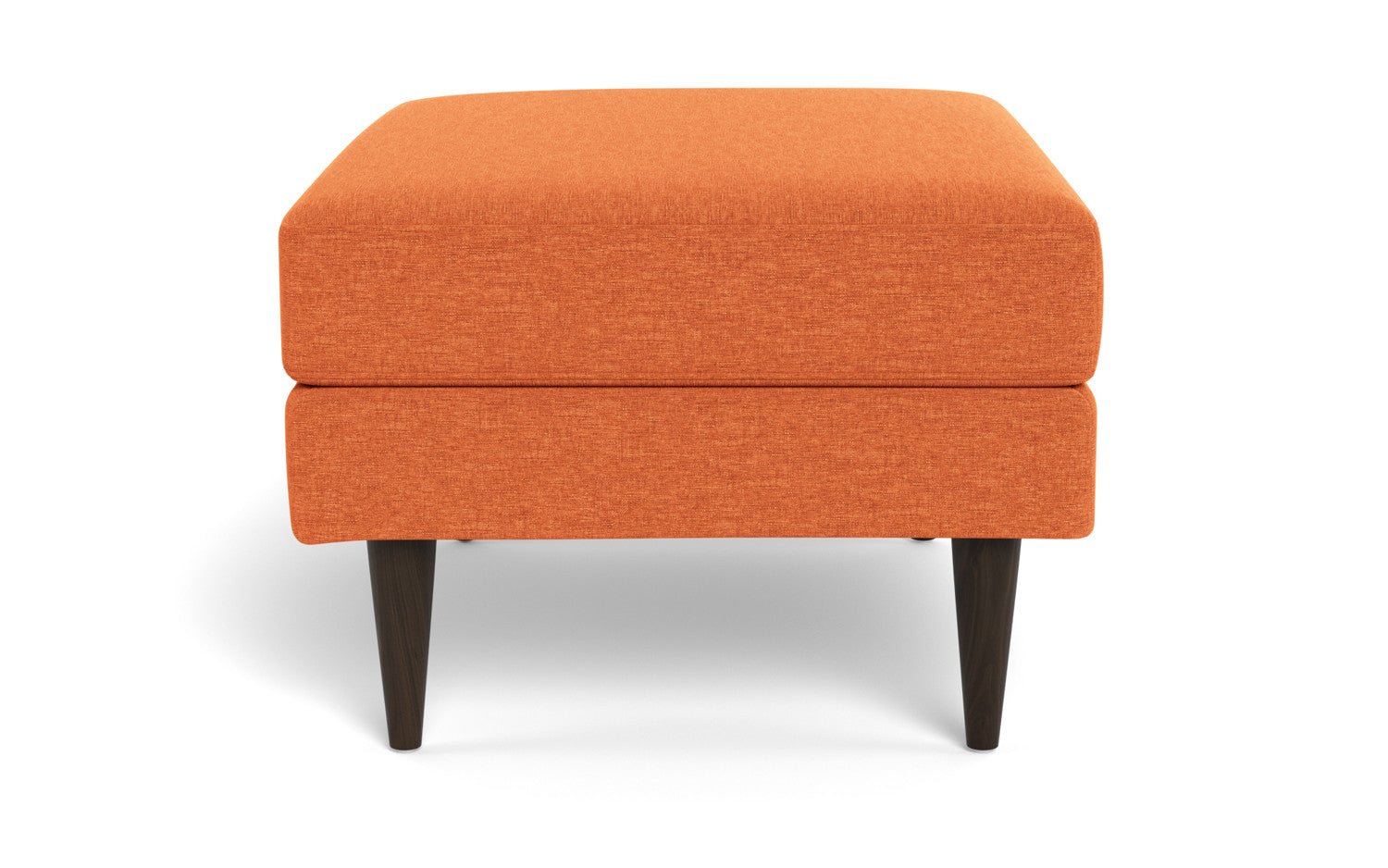 Wallace Untufted Ottoman - Bennett Orangeade