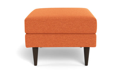 Wallace Untufted Ottoman - Bennett Orangeade
