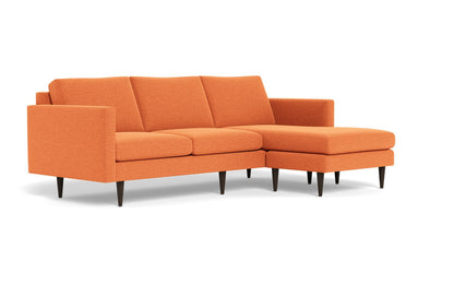 Wallace 98" Untufted Reversible Chaise Sofa - Bennett Orangeade