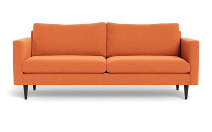Wallace 85" Untufted Sofa - Bennett Orangeade