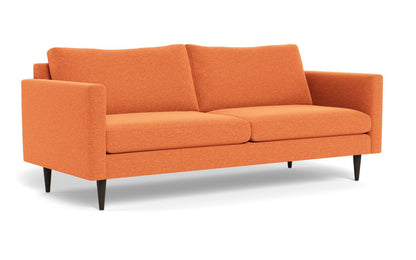 Wallace 85" Untufted Sofa - Bennett Orangeade