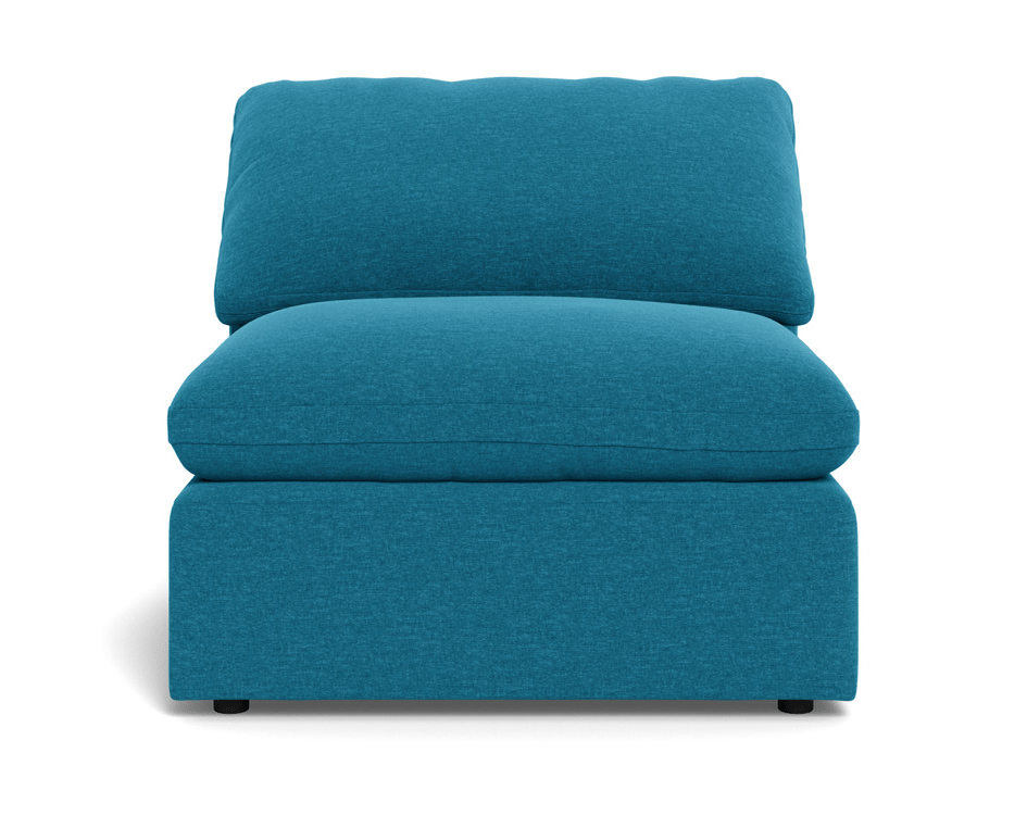 Fluffy Small Armless Chair - Bennett Orangeade