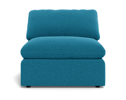 Fluffy Small Armless Chair - Bennett Orangeade