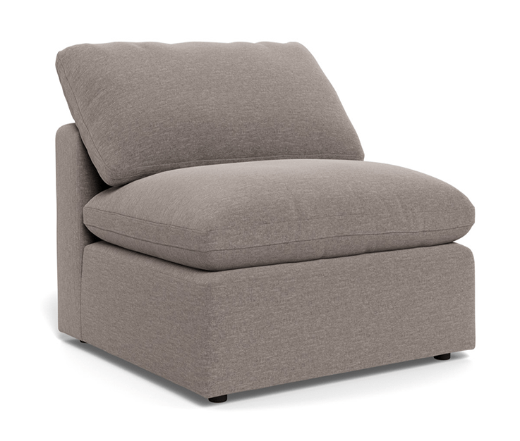 Fluffy Small Armless Chair - Bennett Praline