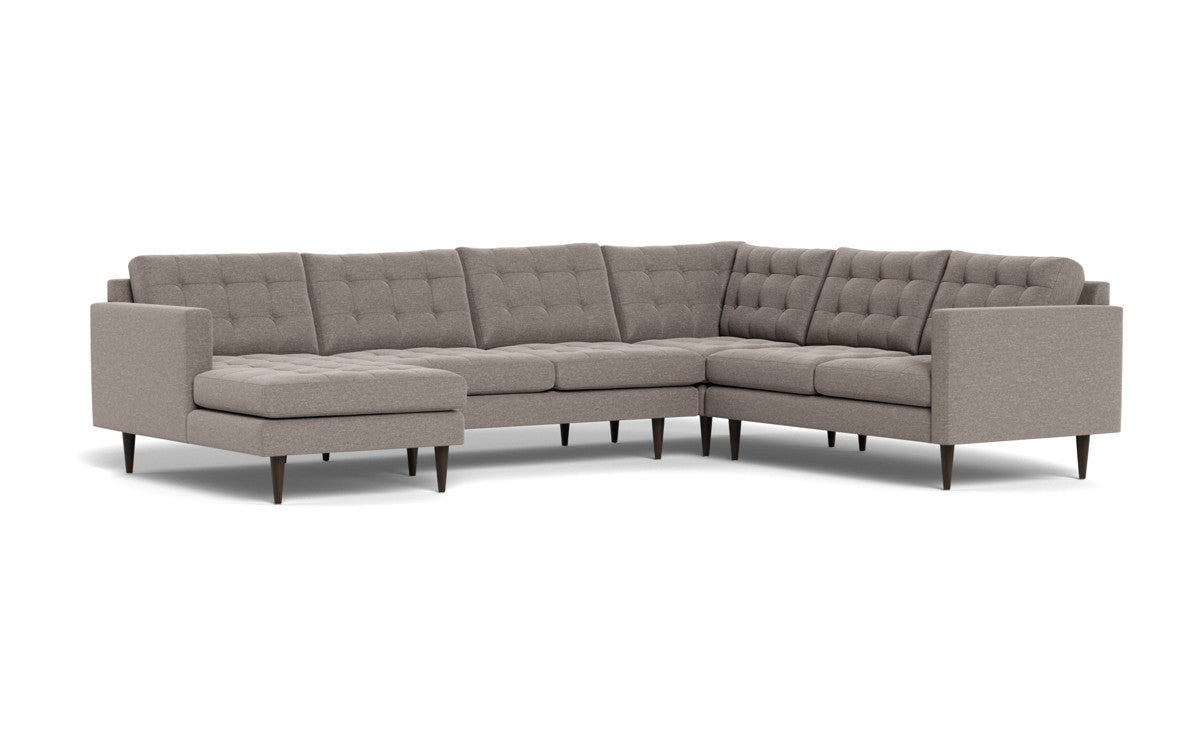 Wallace 130" Corner Sectionals w. Left Chaise - Bennett Praline