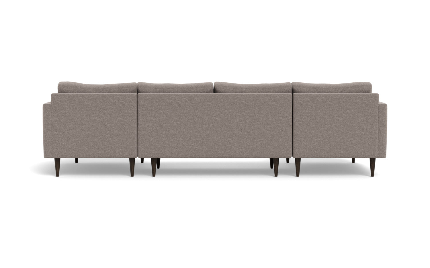 Wallace 126" Untufted Double Chaise U Sectional - Bennett Praline